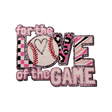 "for the LOVE of the Game" Baseball theme Patch - Counter Culture DIY