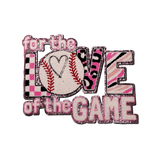 "for the LOVE of the Game" Baseball theme Patch - Counter Culture DIY