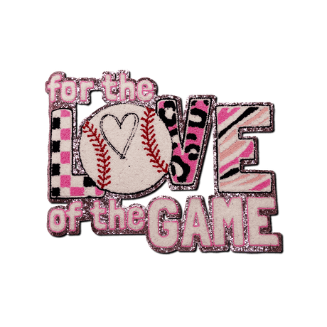 "for the LOVE of the Game" Baseball theme Patch - Counter Culture DIY