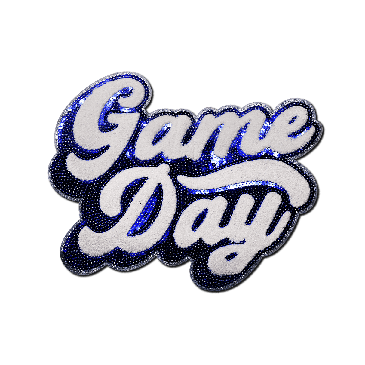 Game Day Blue Chenille Patch - Counter Culture DIY