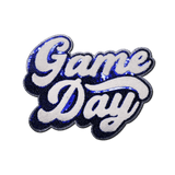 Game Day Blue Chenille Patch - Counter Culture DIY
