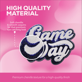 Game Day Blue Chenille Patch - Counter Culture DIY