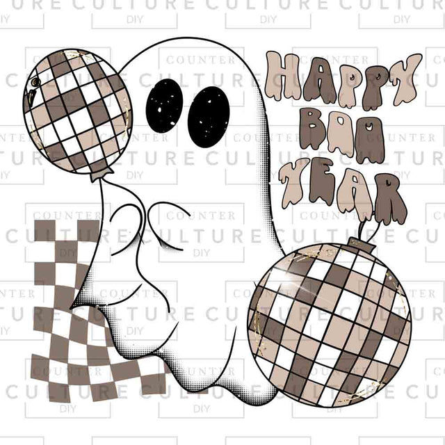Happy Boo Year UV DTF - Counter Culture DIY