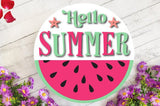 14" Wooden Door Hanger Kit- "Hello Summer"