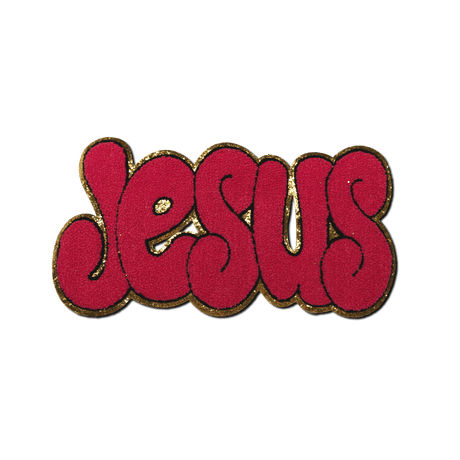 "Jesus" in Pink Patch - Counter Culture DIY