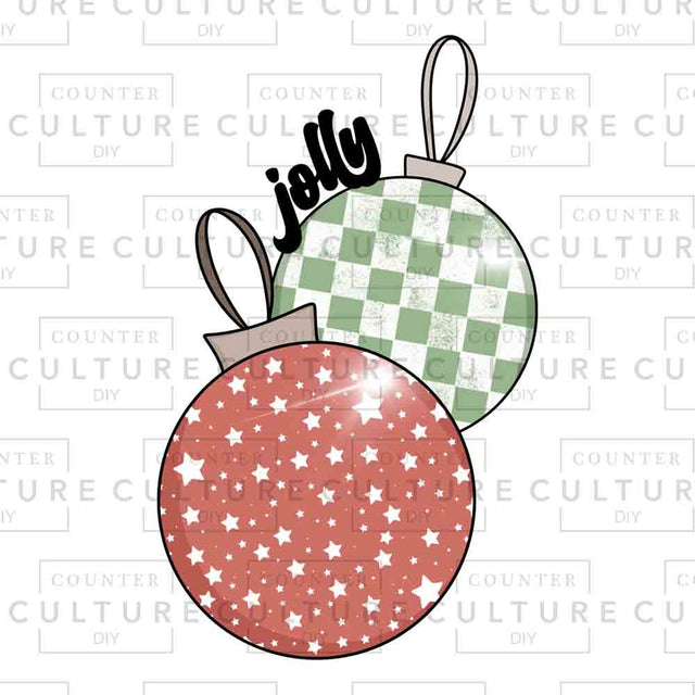 Jolly Ornaments UV DTF - Counter Culture DIY