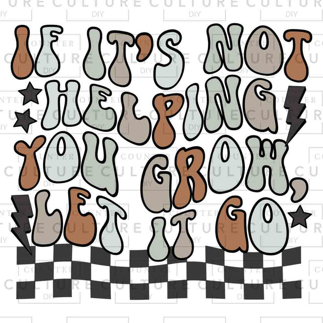 Let It Go UV DTF - Counter Culture DIY