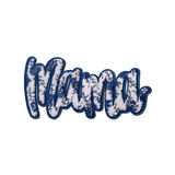 "Mama" Blue Floral Chenille Patch - Counter Culture DIY