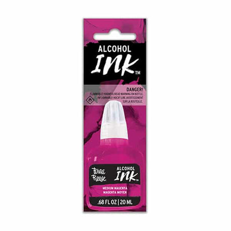Dark pink alcohol ink