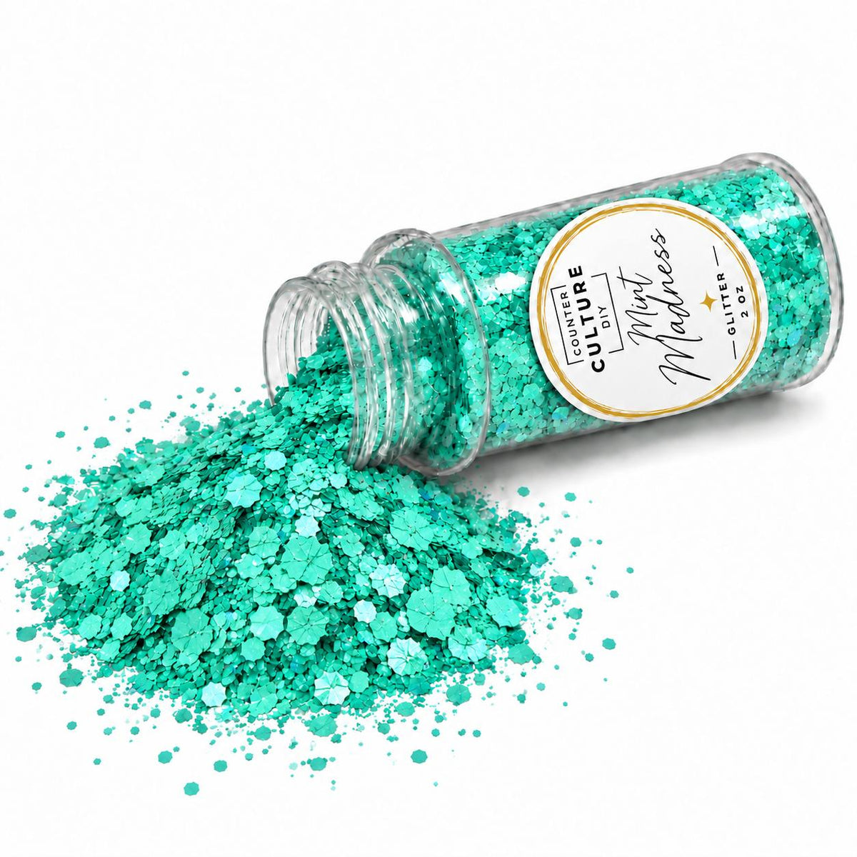 Mint Madness Glitter – 2 oz Bottled Glitter