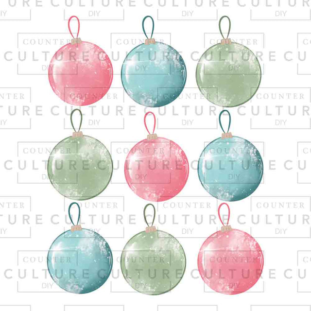 Ornaments Grid UV DTF - Counter Culture DIY
