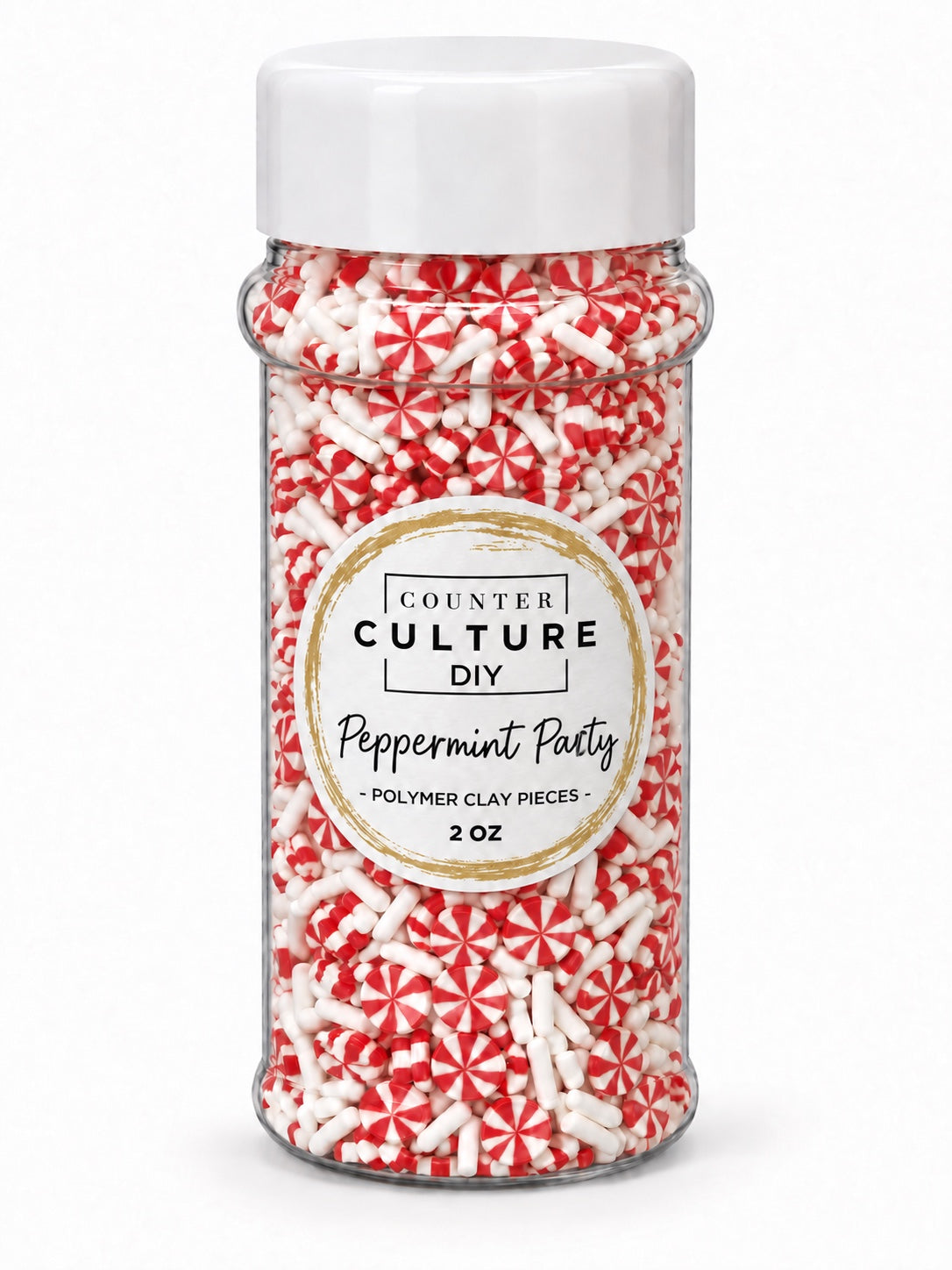 Peppermint Party: 2 oz Polymer Clay Pieces