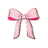 Pink Chenille Bow Patch - Counter Culture DIY