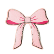 Pink Chenille Bow Patch - Counter Culture DIY
