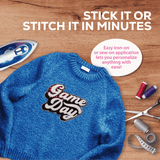 Pink "Game Day" Chenille Patch - Counter Culture DIY