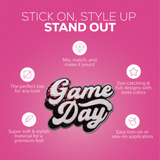 Pink "Game Day" Chenille Patch - Counter Culture DIY