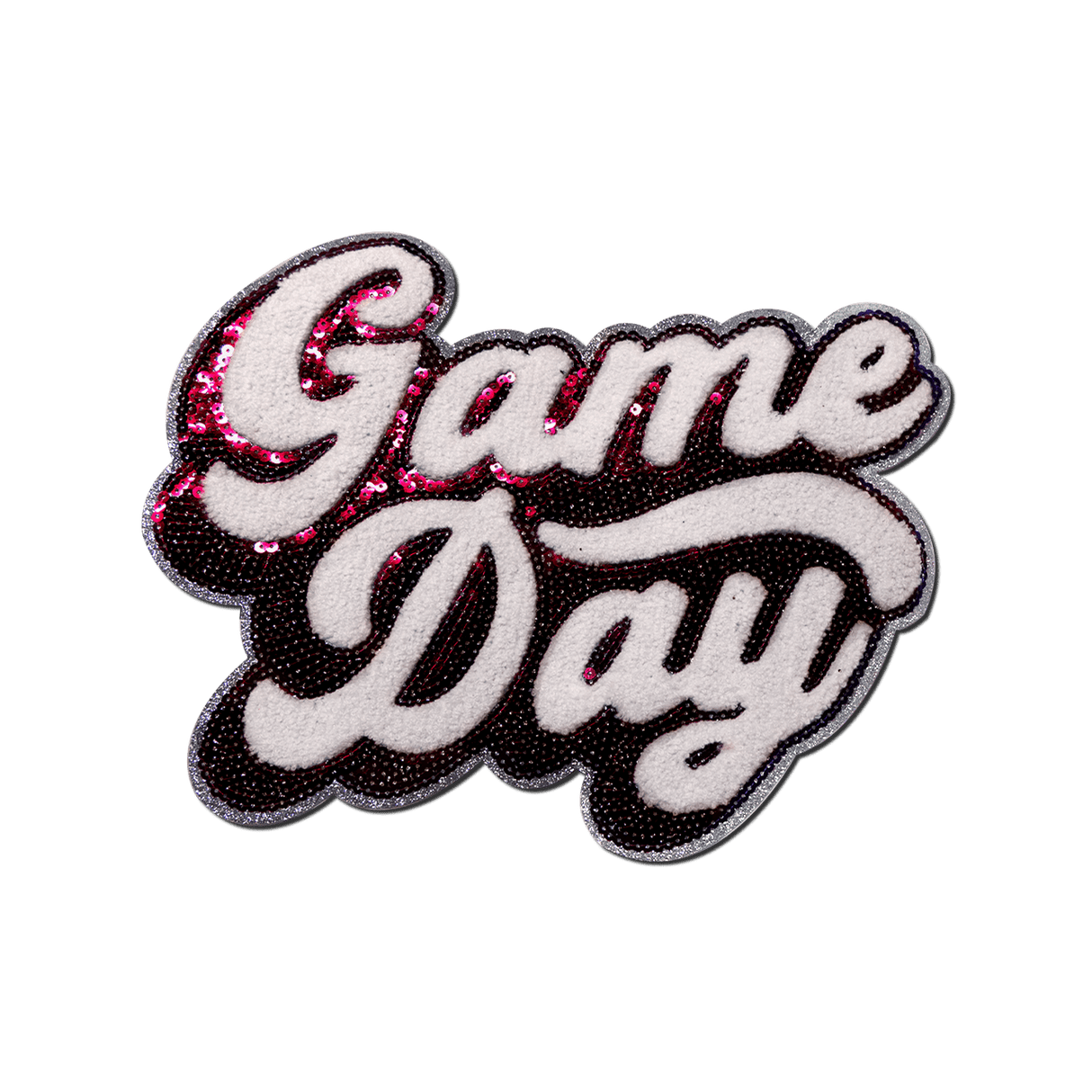 Pink "Game Day" Chenille Patch - Counter Culture DIY