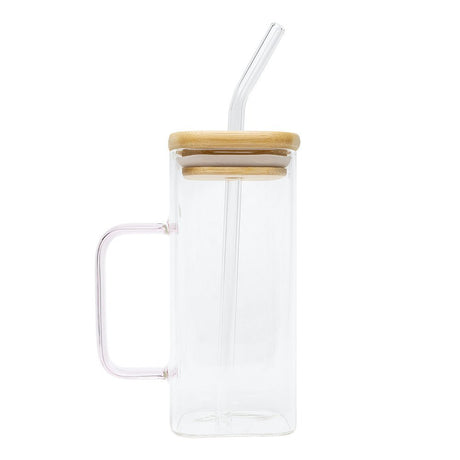 Pink Glass Cup with Handle - Counter Culture DIY