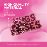 Pink "Hugs & Kisses" Chenille Patch - Counter Culture DIY