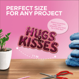 Pink "Hugs & Kisses" Chenille Patch - Counter Culture DIY