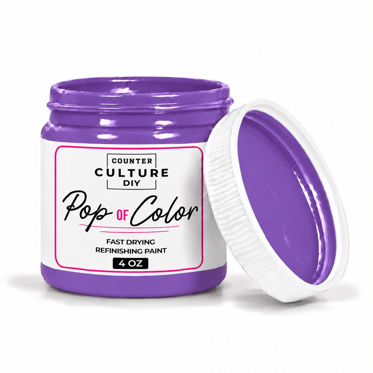 Purple Acrylic Chalk-Like Paint - 4 oz Pop of Color