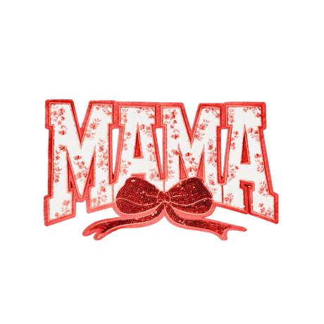 Red "MAMA" Chenille Patch - Counter Culture DIY