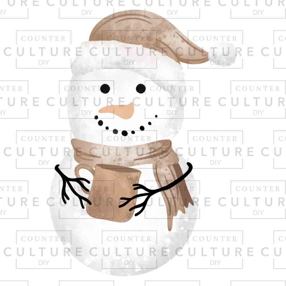 Snowman UV DTF - Counter Culture DIY
