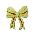 Softball Bow Chenille Patch - Counter Culture DIY