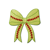 Softball Bow Chenille Patch - Counter Culture DIY