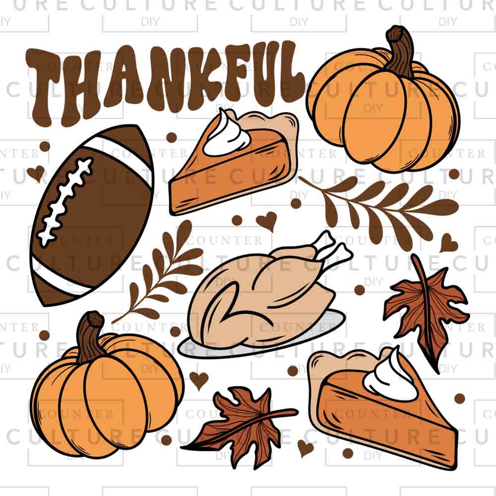 Thankful Doodles UV DTF - Counter Culture DIY