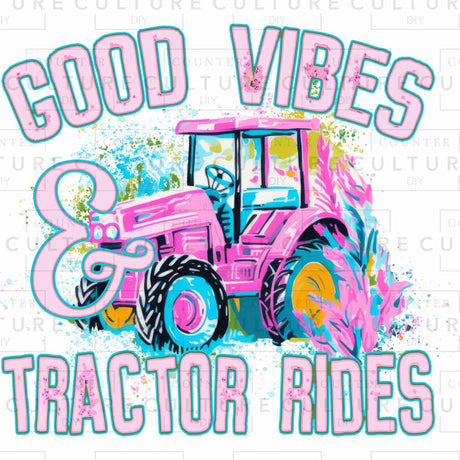 Tractor Rides DTF Transfer - Counter Culture DIY