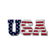 "USA" Flag Pattern Patch – Chenille Patch - Counter Culture DIY