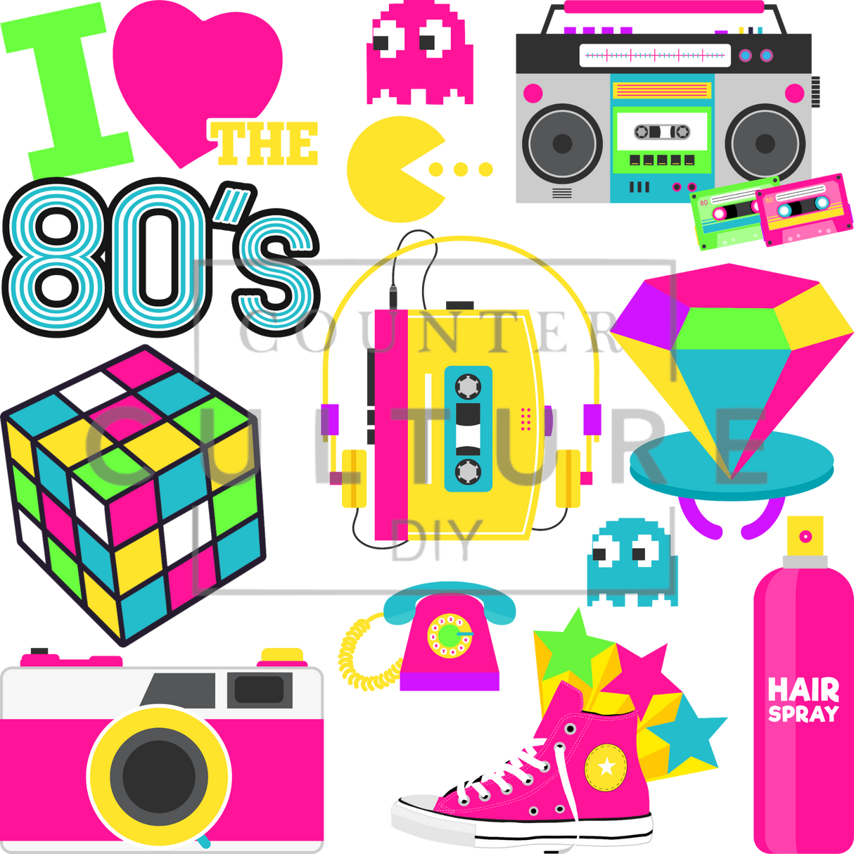 UV DTF Decal Element Sheets: Artist Series