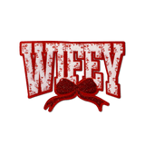 "Wifey" Red Chenille Patch - Counter Culture DIY
