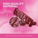 "Wifey" Red Heart sequin Chenille Patch - Counter Culture DIY