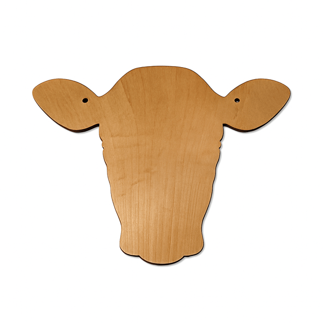 Wooden Cow Head Door Hanger Blank - Counter Culture DIY