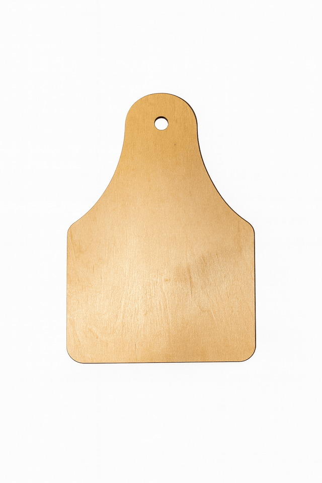 Wooden Cow Tag Door Hanger blank - Counter Culture DIY