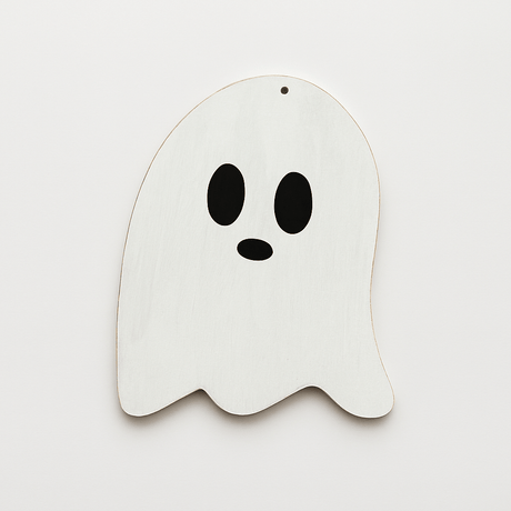 Wooden Ghost Door Hanger Blank - Counter Culture DIY