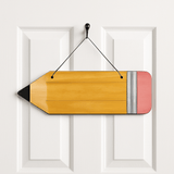 Wooden Pencil Door Hanger Blank - Counter Culture DIY